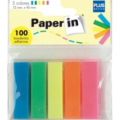 CAMPUS BANDERITAS PAPER-IN 12X45 5COL.100UD 45503 MAK001485