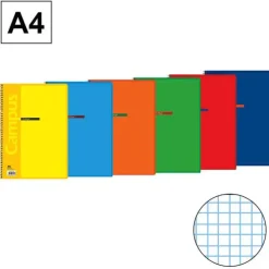 CAMPUS BLOC A4 80 HOJAS CUADRO 3MM TAPA BASICA 60GR CN 3MM 20803-51- MAK001901