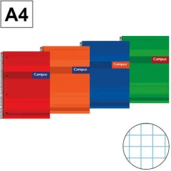 CAMPUS BLOC A4 160/H T.EXTD 70GR CN 5MM PERF 1172-37 MAK001172