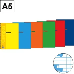 CAMPUS BLOC A5 HOJAS PAUTA VIA 4MM TAPA BASICA 70G TIPO MELA 4MM 002367-76 MAK002367