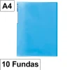 CAMPUS CARPETA 10 FUNDAS PLUS A4 TRANSLUCIDA AZUL 180668 MAK180668