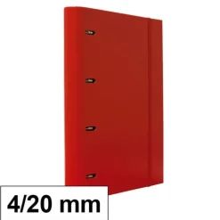 CAMPUS CARPETA CARTON PLUS 4A/20 RECAM.ROJO 209281 MAK209281