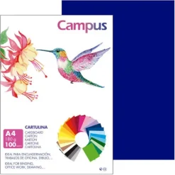 CAMPUS CARTULINA CAMPUS A4 180G ULTRAMAR A.PETROLEO MAK220145