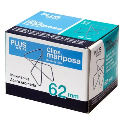 CAMPUS CLIPS MARIPOSA MAKRO PEQUEÑO /50UD 407686 MAK040168