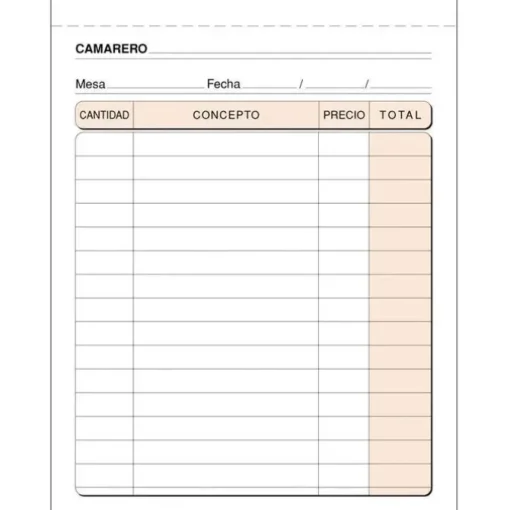 CAMPUS TALONARIO MK CAMARERO 8º NAT.TRIPLICA T89 MAK001410