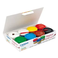 CAMPUS TEMPERA CAMPUS 40ML 7COL+PINCEL G40-7 MAK630395
