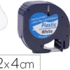 CINTA Q-CONNECT 12MM X 4MT NEGRO-BLANCO PERLA PARA MAQUINA LETRATAG