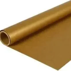 CLAIREFONTAINE PAPEL DE REGALO 60GR ROLLO KRAFT ORO 3M X 0,70M 95775C