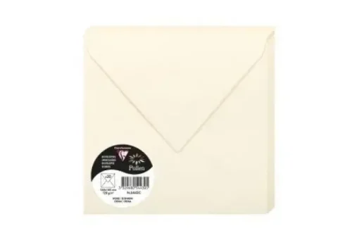 CLAIREFONTAINE POLLEN 20 SOBRES CUADRADO 165X165MM 120GR CREMA 5443C
