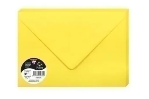 CLAIREFONTAINE POLLEN 20 SOBRES 162X229MM 120GR AMARILLLO INTENSO 5562C