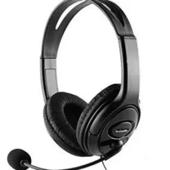 COOLBOX COOLCHAT U1 AURICULARES CON MICROFONO - DIADEMA AJUSTABLE - ALMOHADILLAS ACOLCHADAS - CONTROL DE VOLUMEN - CABLE DE 2M - COLOR NEGRO