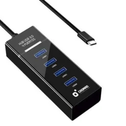 CROMAD CABLE USB TIPO C - LONGITUD 30CM - VELOCIDAD DE TRANSFERENCIA 5GBPS - 4 PUERTOS USB 3.0 - NO REQUIERE INSTALACION - COMPATIBLE CON TODOS LOS SISTEMAS OPERATIVOS - COLOR NEGRO