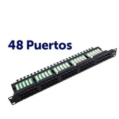 CROMAD PATCH PANEL 48 PUERTOS KRONE CAT 6 1U UTP 19
