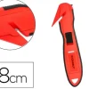 CUTER Q-CONNECT DE SEGURIDAD XD-G03 CON CUCHILLA ANCHA FIJA OCULTA PARA EVITAR CORTES CON 2 CUCHILLAS DE REPUEST0