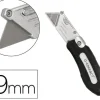 CUTER Q-CONNECT PLEGABLE XD-925 CON MECANISMO DE CAMBIO RAPIDO CUCHILLA ANCHA MANGO ANTIDESLIZANTE