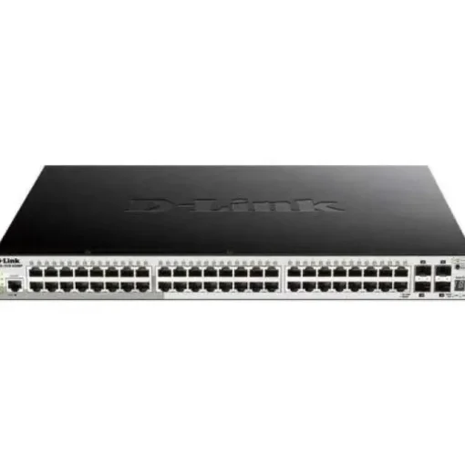 D-LINK SWITCH SMART 48 PUERTOS GIGABIT 10/100/1000 MBPS - POE + 4 PUERTOS SFP