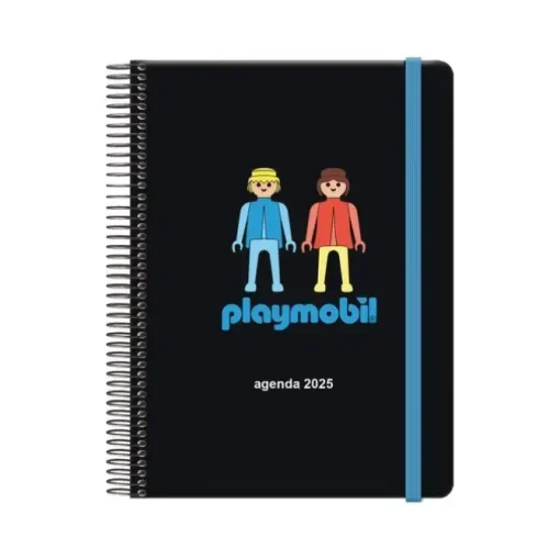 DOHE AGENDA ANUAL (2025) DOHE PLAYMOBIL ESPIRAL TAPA EXTRA CON GOMA 15X21 D/P