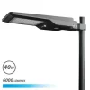 ELBAT FAROLA LED SOLAR 40W PRO 6000LM 6000K - COLOR NEGRO
