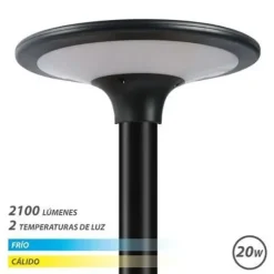 ELBAT FAROLA LED SOLAR 20W 2100LM 3000K/6000K - COLOR NEGRO