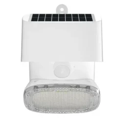 ELBAT FOCO SOLAR 2000LM - LUZ FRIA 6000K - REGULACION VERTICAL Y HORIZONTAL - PANEL SOLAR 1W - IP65 - COLOR BLANCO