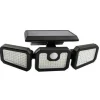 ELBAT FOCO SOLAR TRIPLE - 800LM - LUZ FRIA 6500K - SENSOR DE MOVIMIENTO