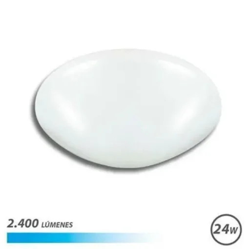 ELBAT LAMPARA LED DE TECHO - POTENCIA: 24W - LUMENES: 2400 - LUZ FRIA: 6500K - AC 175-265V - DIAMETRO: 35CM - ANGULO: 180º - 30.000 HORAS - COLOR BLANCO