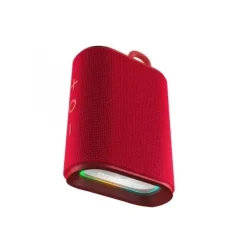 ENERGY SISTEM ALTAVOZ BLUETOOTH - HECHO CON PLASTICO RECICLADO - IPX6 - 12H DE AUTONOMIA - RADIO FM - LUCES LED - MANOS LIBRES - MICRO SD - TWS - COLOR ROJO