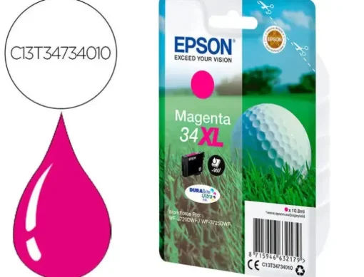 EPSON T3473 (34XL) MAGENTA CARTUCHO DE TINTA ORIGINAL - C13T34734010