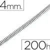 ESPIRAL METALICO Q-CONNECT 56 4:1 24MM 1,2MM CAJA DE 100 UNIDADES