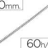 ESPIRAL METALICO Q-CONNECT 64 5:1 10 MM 1MM CAJA DE 200 UNIDADES