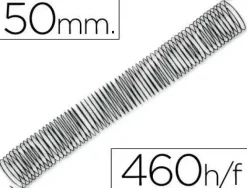 ESPIRAL METALICO Q-CONNECT 64 5:1 50MM 1,2MM CAJA DE 25 UNIDADES