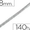 ESPIRAL METALICO Q-CONNECT 56 4:1 18MM 1,2MM CAJA DE 100 UNIDADES