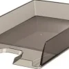 ESSELTE EUROPOST BANDEJA PORTADOCUMENTOS - PLASTICO TRANSPARENTE - FORMATO VERTICAL - A4 - COLOR FUME TRANSPARENTE