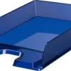 ESSELTE EUROPOST BANDEJA PORTADOCUMENTOS - PLASTICO TRANSPARENTE - FORMATO VERTICAL - A4 - COLOR AZUL MARINO TRANSLUCIDO