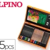 ESTUCHE DE PINTURA DERWENT ACADEMY MADERA LAPICES DE COLORES 35 PIEZAS