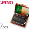 ESTUCHE DE PINTURA DERWENT ACADEMY MADERA LAPICES DE COLORES 27 PIEZAS