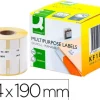 ETIQUETA ADHESIVA Q-CONNECT KF18543 COMPATIBLE DYMO 99019 TAMAÑO 54X190 MM CAJA CON 110 ETIQUETAS