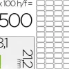 ETIQUETA ADHESIVA Q-CONNECT KF00573 -TAMAÑO 38,1X21,2 MM -FOTOCOPIADORA -LASER -INK-JET-CAJA CON 100 HOJAS DIN A4