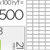 ETIQUETA ADHESIVA Q-CONNECT KF01581 TAMAÑO 38,1X21,2MM FOTOCOPIADORA LASER INK-JET CAJA CON 100 HOJAS DIN A4