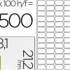 ETIQUETA ADHESIVA Q-CONNECT KF15386 TAMAÑO 38,1X21,2 MM FOTOCOPIADORA LASER INK-JET CAJA CON 100 HOJAS DIN A4
