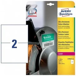ETIQUETAS ADHESIVAS AVERY A5 210X148 MM POLIETILEN