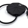 EWENT EW1138 HUB 4 PUERTOS USB 3.2 - LONGITUD CABLE 15 CM - VELOCIDAD TRANSFERENCIA MAX 5GPS - COLOR NEGRO