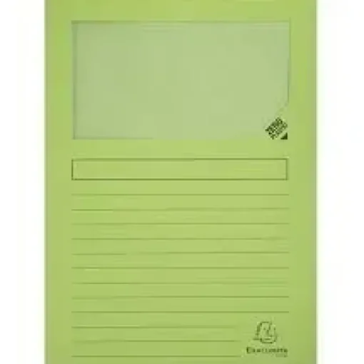 EXACLAIR SUBCARPETA EXACOMPTA VENTANA VERD/10U 50253E