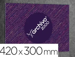 EXPOSITOR MURAL ARCHIVO 2000 PREMIUM DE PARED CON ADHESIVO POLIESTIRENO TRANSPARENTE DIN A3 HORIZONTAL 420X300 MM