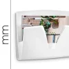 EXPOSITOR MURAL CEP PROTECT ANTIBACTERIANO PLASTICO COLOR BLANCO 361X86X715 MM