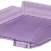 FAIBO BANDEJA APILABLES VIOLETA LILA TRANSLUCIDO 350X250X65MM 93TR-68