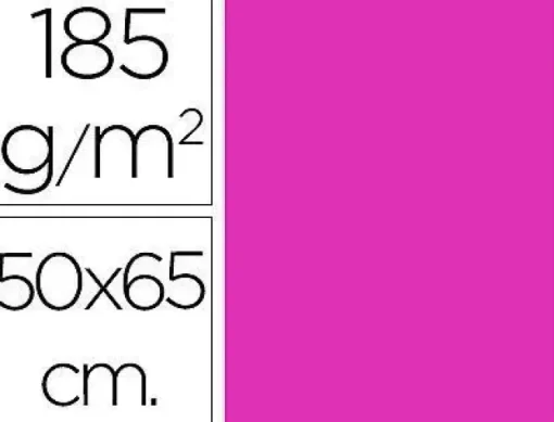FILA CARTULINA GUARRO 50X65 185G FUCSIA 200040226 MAK649932