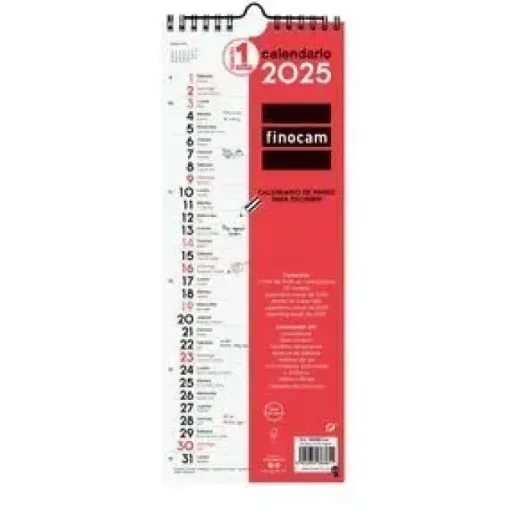 FINOCAM CALENDARIO 2025 PARED ESCRIBIR LARGO M