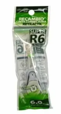 FRAGA RECAMBIO CINTA CORRECTORA R6 RECTRACTIL 6 MTX 6MM 1660