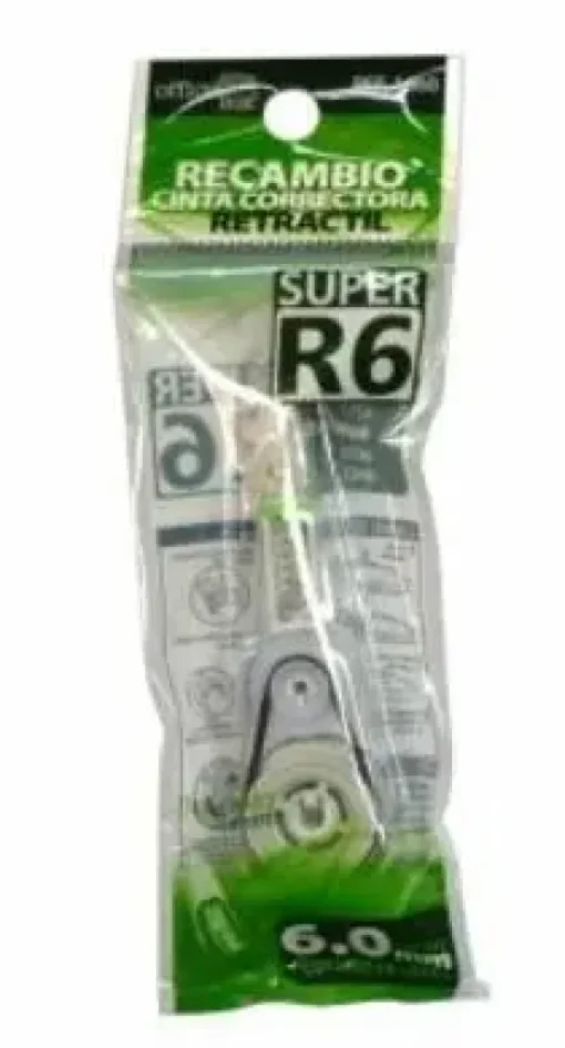 FRAGA RECAMBIO CINTA CORRECTORA R6 RECTRACTIL 6 MTX 6MM 1660
